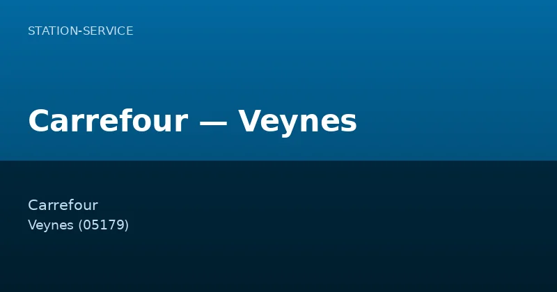 Carrefour — Veynes