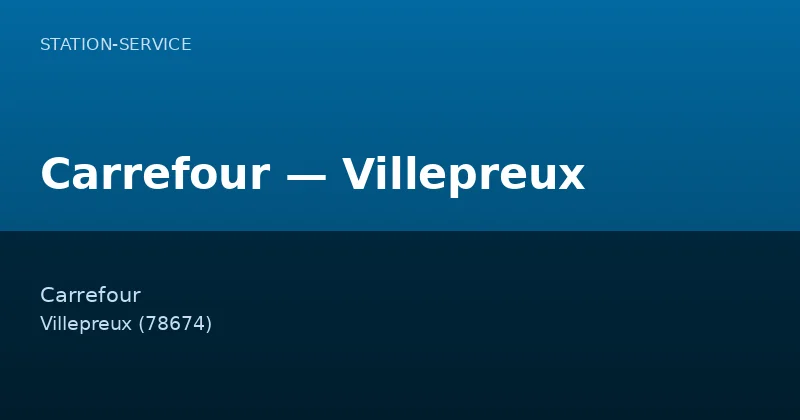 Carrefour — Villepreux