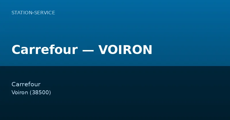 Carrefour — VOIRON