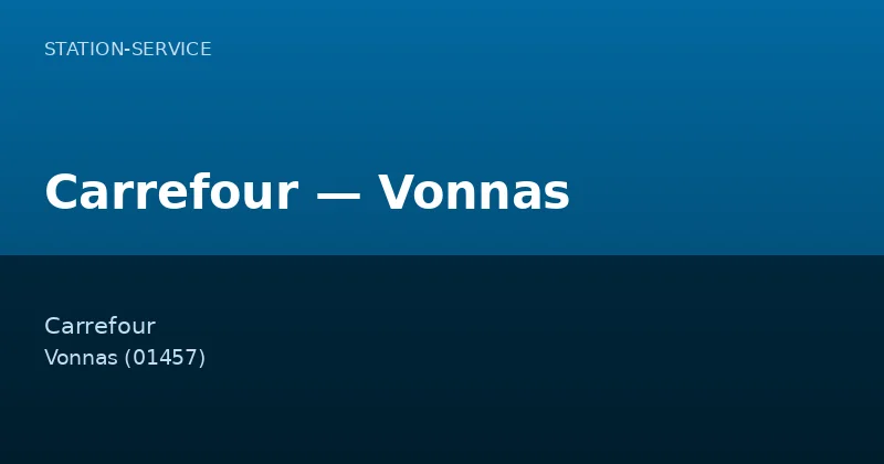 Carrefour — Vonnas