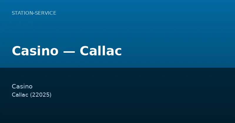 Casino — Callac