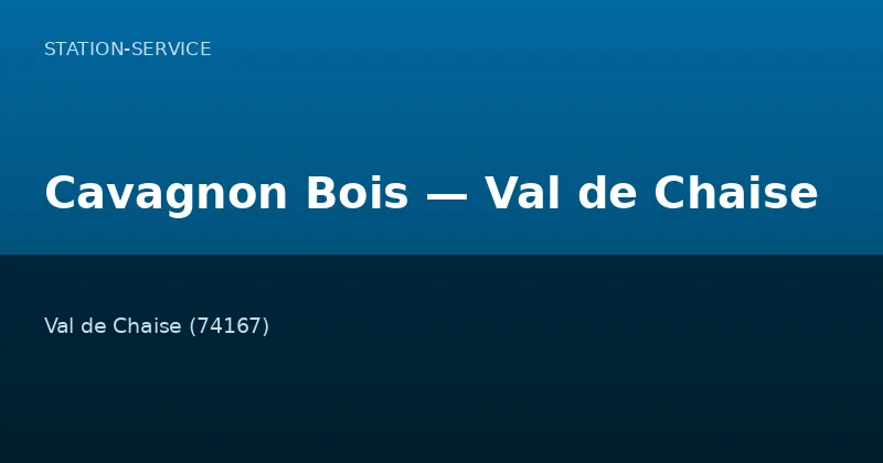 Cavagnon Bois — Val de Chaise