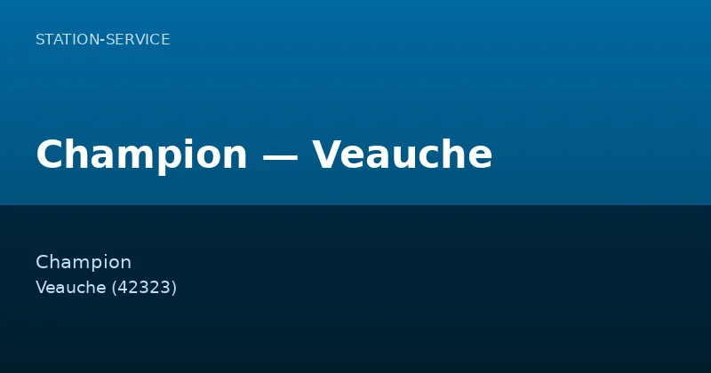 Champion — Veauche