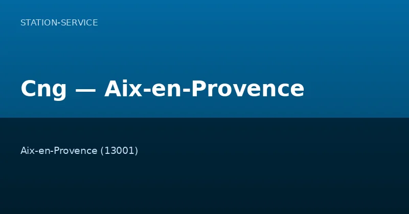 Cng — Aix-en-Provence