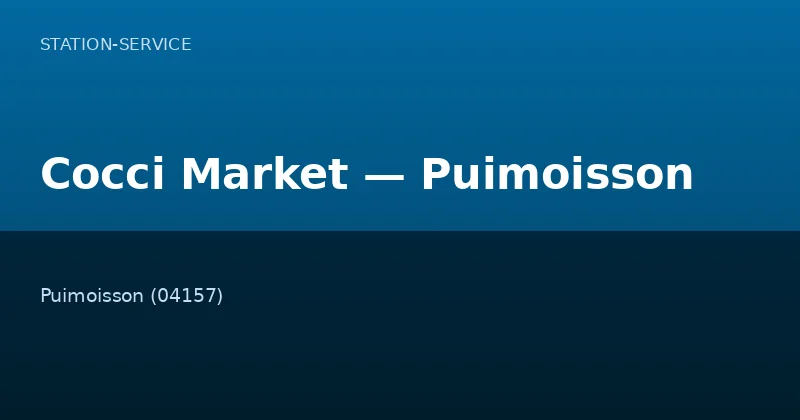 Cocci Market — Puimoisson