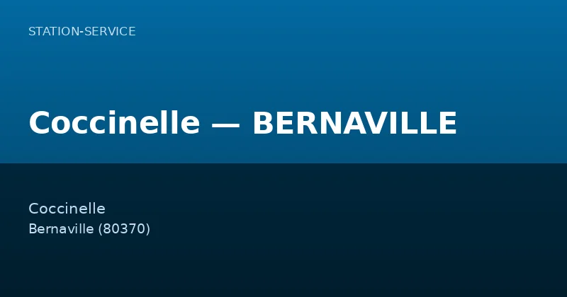 Coccinelle — BERNAVILLE