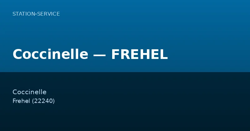 Coccinelle — FREHEL
