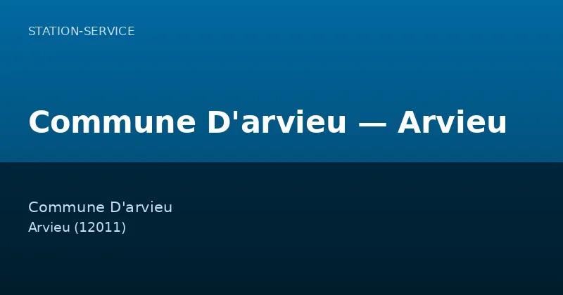 Commune D'arvieu — Arvieu