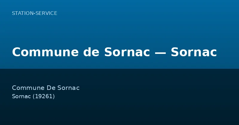 Commune de Sornac — Sornac