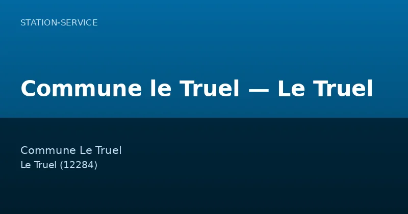 Commune le Truel — Le Truel
