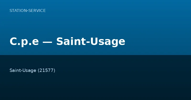 C.p.e — Saint-Usage
