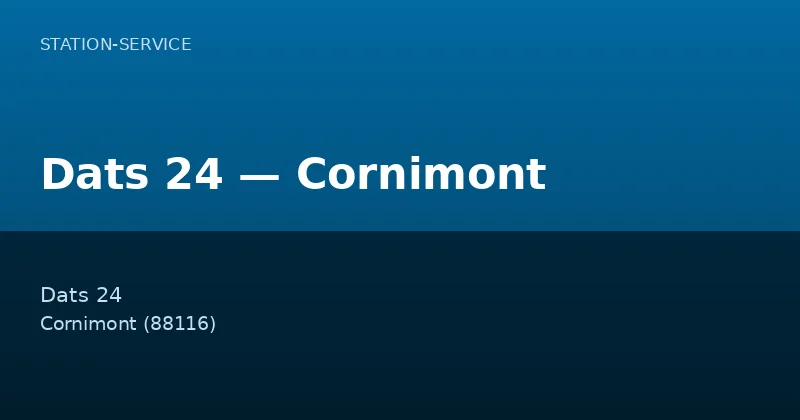 Dats 24 — Cornimont