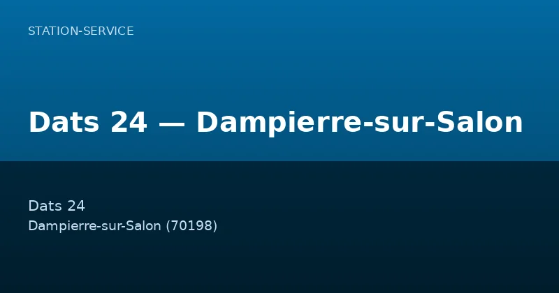 Dats 24 — Dampierre-sur-Salon