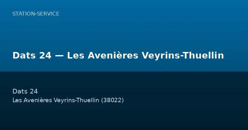 Dats 24 — Les Avenières Veyrins-Thuellin
