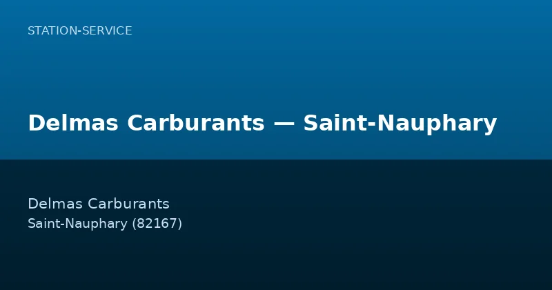 Delmas Carburants — Saint-Nauphary