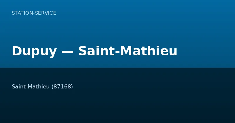 Dupuy — Saint-Mathieu