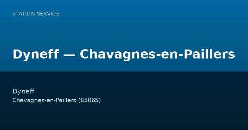 Dyneff — Chavagnes-en-Paillers