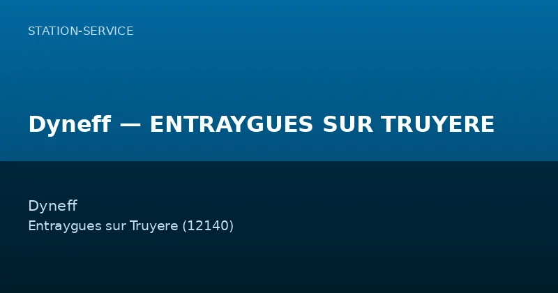 Dyneff — ENTRAYGUES SUR TRUYERE