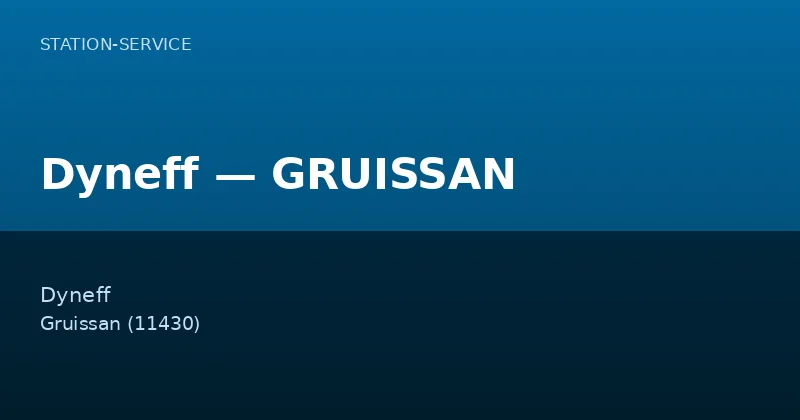 Dyneff — GRUISSAN