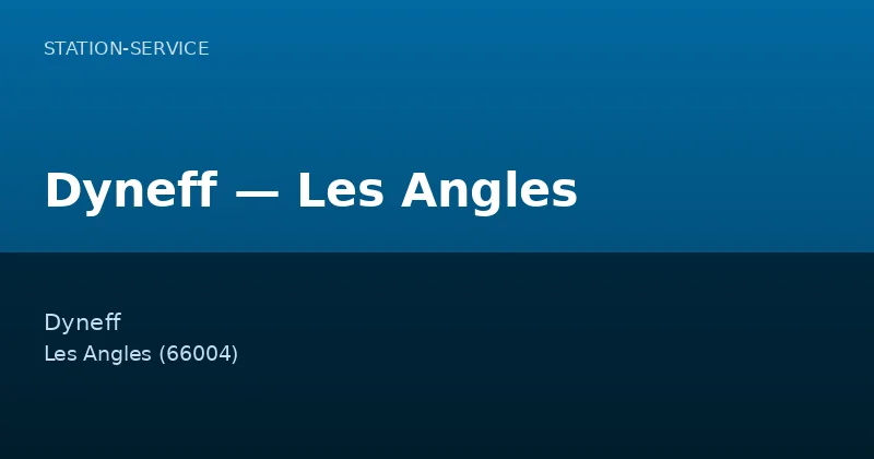 Dyneff — Les Angles