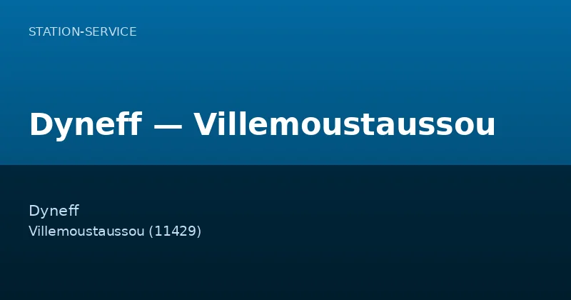 Dyneff — Villemoustaussou