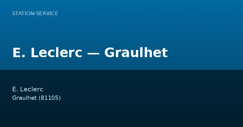 E. Leclerc — Graulhet