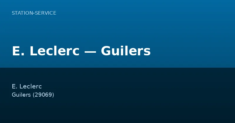 E. Leclerc — Guilers