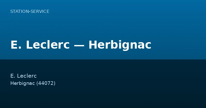 E. Leclerc — Herbignac