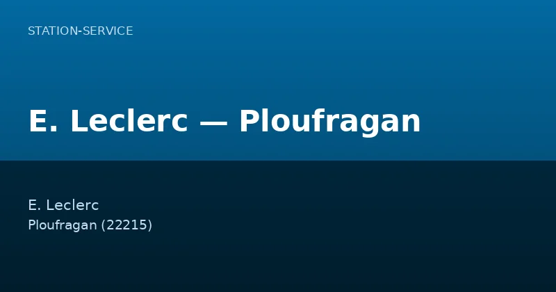 E. Leclerc — Ploufragan