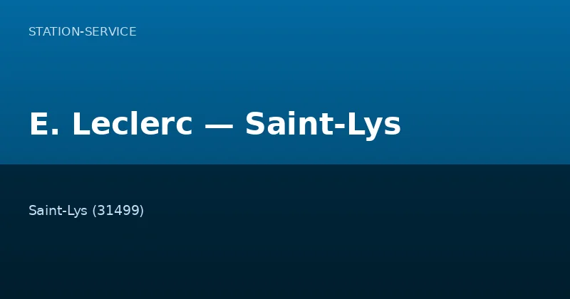 E. Leclerc — Saint-Lys