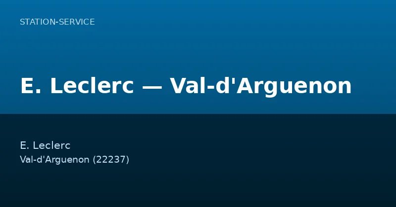 E. Leclerc — Val-d'Arguenon