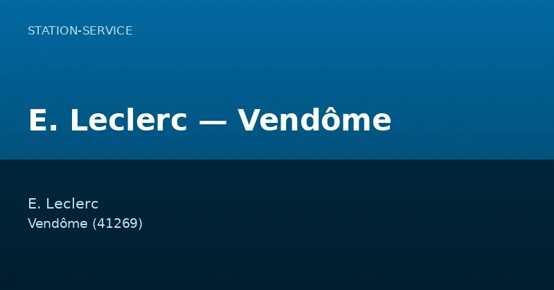 E. Leclerc — Vendôme