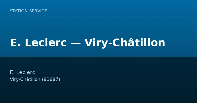 E. Leclerc — Viry-Châtillon