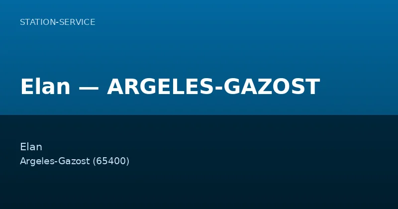 Elan — ARGELES-GAZOST