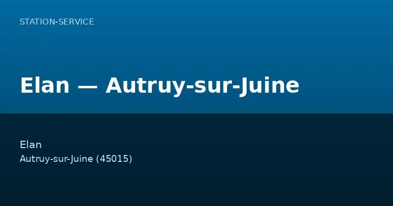 Elan — Autruy-sur-Juine