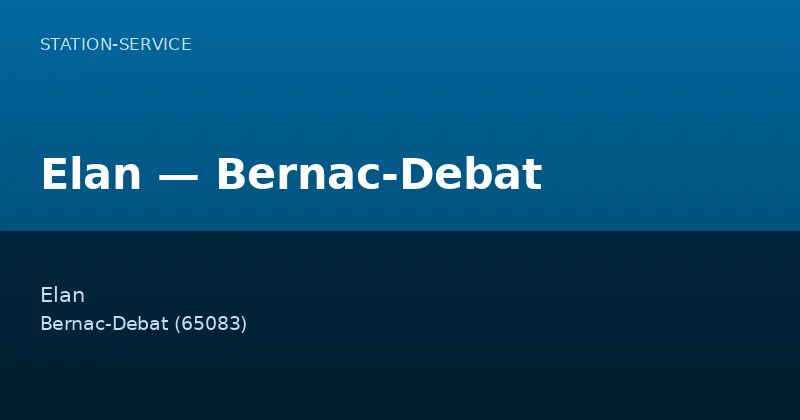 Elan — Bernac-Debat