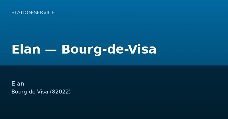 Elan — Bourg-de-Visa