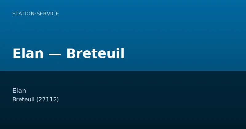 Elan — Breteuil