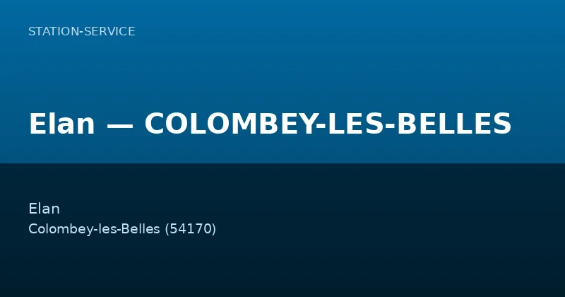 Elan — COLOMBEY-LES-BELLES