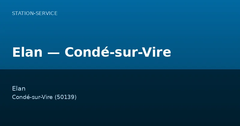 Elan — Condé-sur-Vire