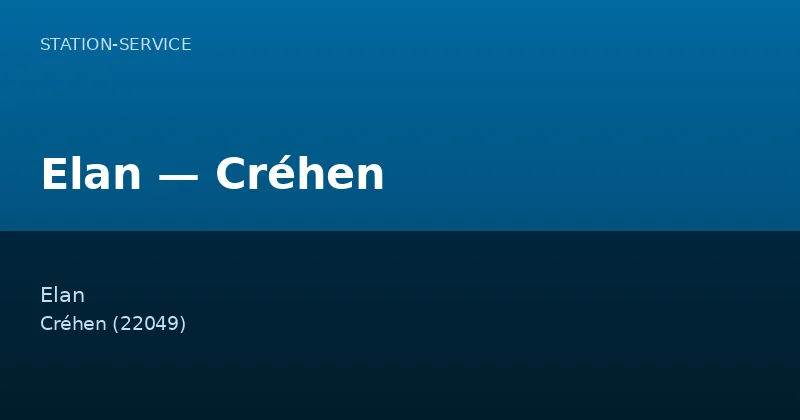 Elan — Créhen