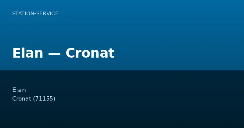 Elan — Cronat