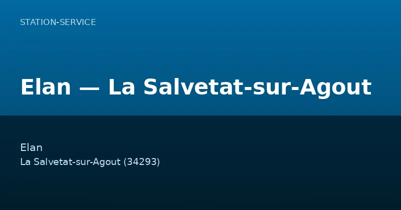 Elan — La Salvetat-sur-Agout