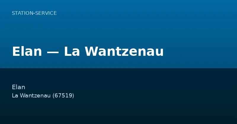Elan — La Wantzenau