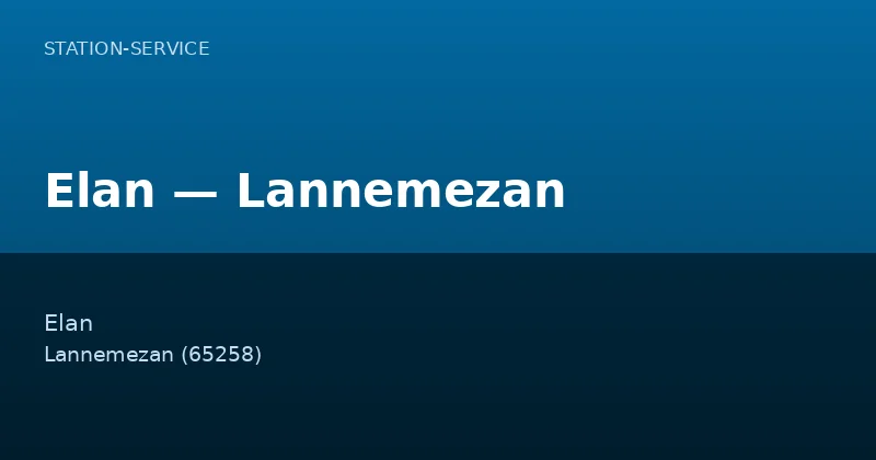 Elan — Lannemezan