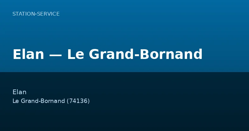 Elan — Le Grand-Bornand