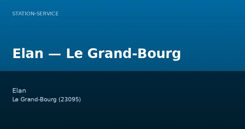 Elan — Le Grand-Bourg