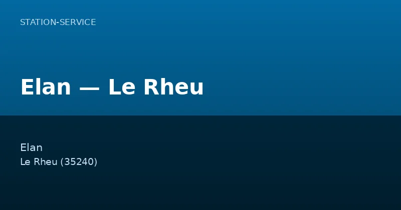Elan — Le Rheu