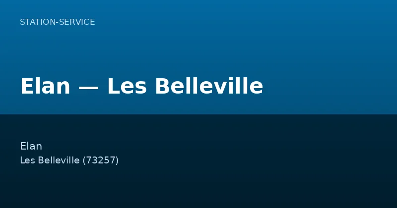 Elan — Les Belleville
