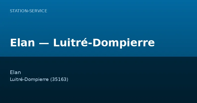 Elan — Luitré-Dompierre